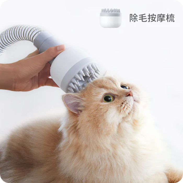 福利品【Homrunpet】 寵物理毛器 剃梳吸六合一多功能美容清潔